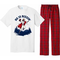 He Is Rizzin Allen Playing Football Game Day Sports Allen Pajama Set