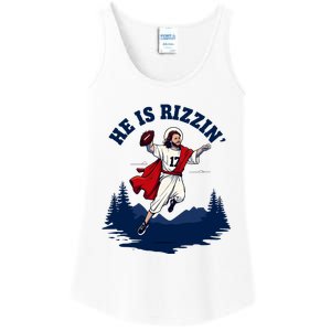 He Is Rizzin Allen Playing Football Game Day Sports Allen Ladies Essential Tank