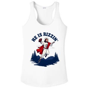 He Is Rizzin Allen Playing Football Game Day Sports Allen Ladies PosiCharge Competitor Racerback Tank