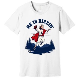 He Is Rizzin Allen Playing Football Game Day Sports Allen Premium T-Shirt