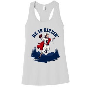 He Is Rizzin Allen Playing Football Game Day Sports Allen Women's Racerback Tank