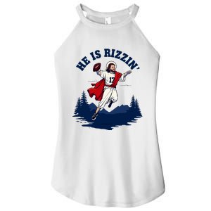 He Is Rizzin Allen Playing Football Game Day Sports Allen Women's Perfect Tri Rocker Tank