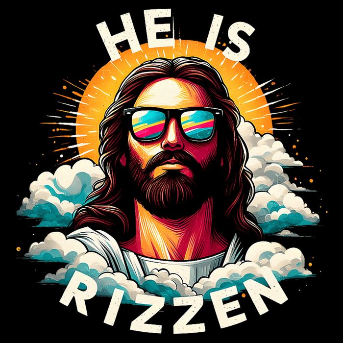 He Is Rizzen Christian Jesus Is Rizzen Christian Religious Impact Tech Backpack