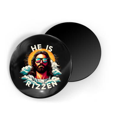 He Is Rizzen Christian Jesus Is Rizzen Christian Religious Magnet
