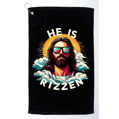 He Is Rizzen Christian Jesus Is Rizzen Christian Religious Golf Towel