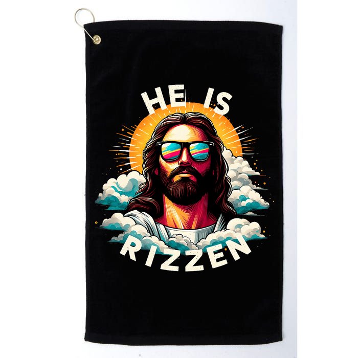 He Is Rizzen Christian Jesus Is Rizzen Christian Religious Golf Towel