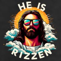 He Is Rizzen Christian Jesus Is Rizzen Christian Religious Golf Towel