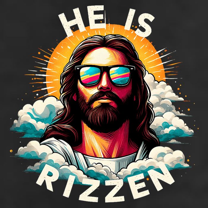 He Is Rizzen Christian Jesus Is Rizzen Christian Religious Golf Towel