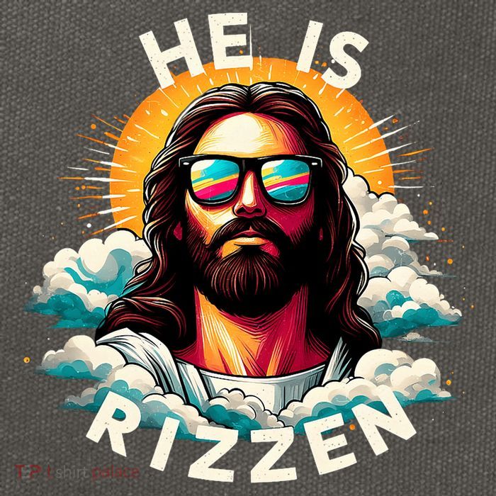He Is Rizzen Christian Jesus Is Rizzen Christian Religious Cotton Canvas Backpack