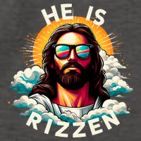 He Is Rizzen Christian Jesus Is Rizzen Christian Religious Vector Backpack