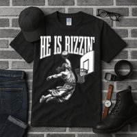 He Is Rizzin Funny Jesus Basketball Meme Tall T-Shirt