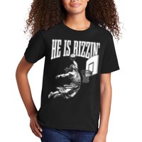He Is Rizzin Funny Jesus Basketball Meme Kids T-Shirt