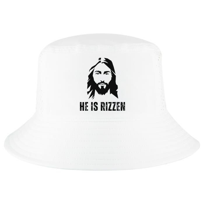 He Is Rizzen Funny Jesus Christ Meme Christian Faith Love Cool Comfort Performance Bucket Hat