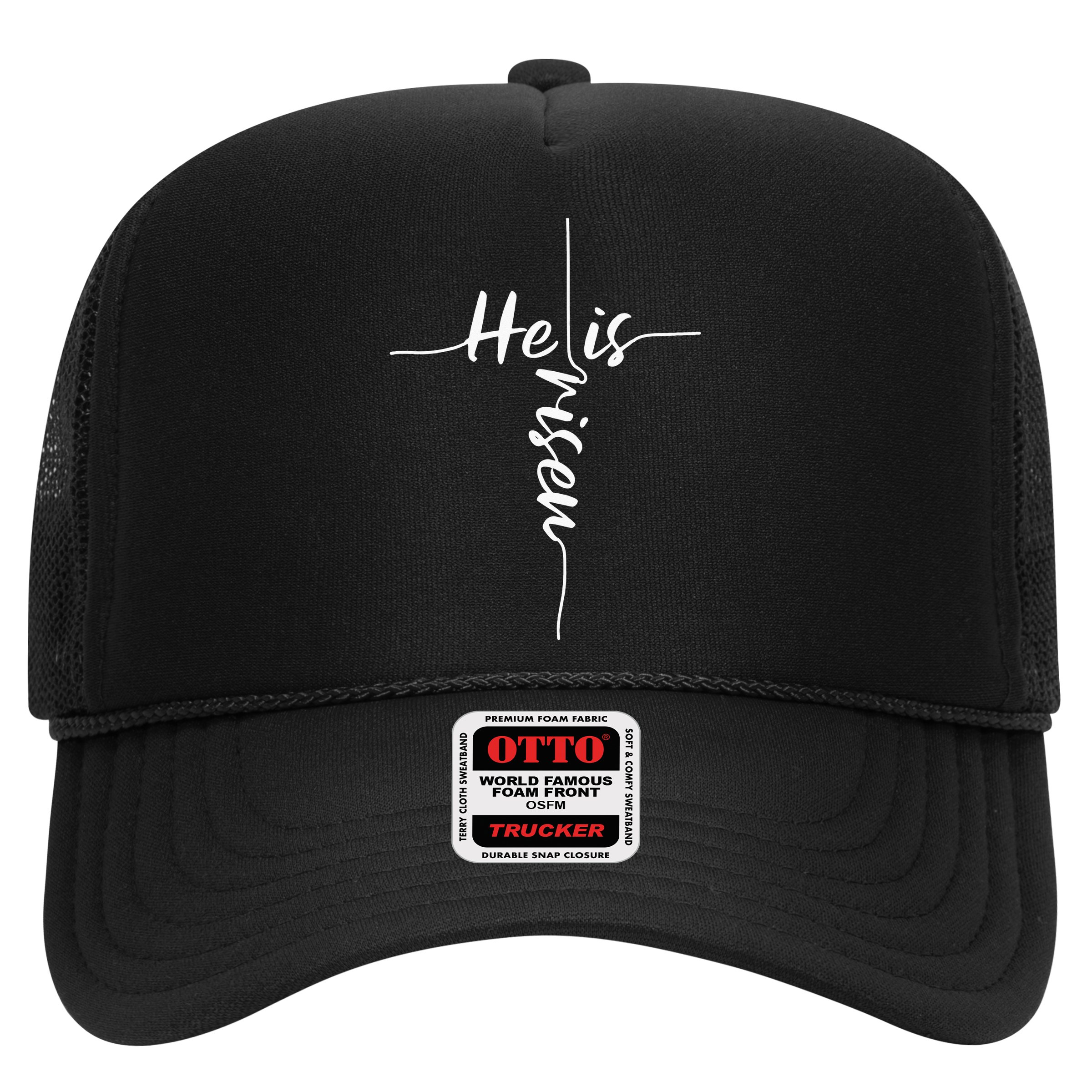 He Is Risen Easter Day Jesus Cross Religious Christian Bible Hat