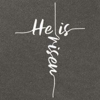 He Is Risen Easter Day Jesus Cross Religious Christian Bible Cotton Canvas Backpack