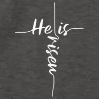 He Is Risen Easter Day Jesus Cross Religious Christian Bible Vector Backpack