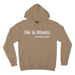 He Is Risen. Matthew 286 Easter Resurrection Hoodie