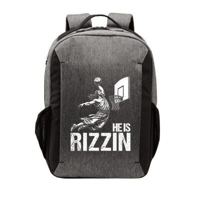 He Is Rizzin Funny Jesus Playing Basketball Meme Vector Backpack