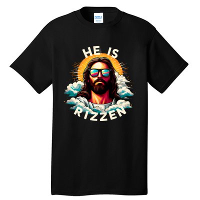 He Is Rizzen Christian Jesus Is Rizzen Christian Religious Tall T-Shirt