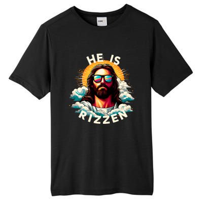 He Is Rizzen Christian Jesus Is Rizzen Christian Religious Tall Fusion ChromaSoft Performance T-Shirt