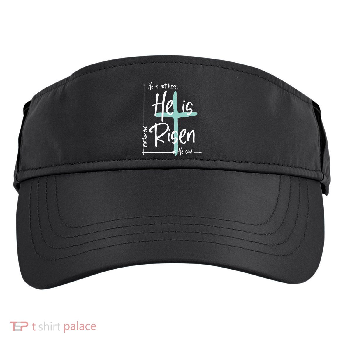 He Is Risen Easter Christian Cross Adult Drive Performance Visor