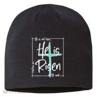 He Is Risen Easter Christian Cross Sustainable Beanie