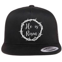 He Is Risen Easter Christ Flat Bill Trucker Hat
