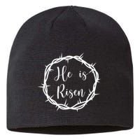 He Is Risen Easter Christ Sustainable Beanie