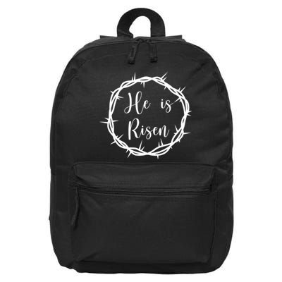 He Is Risen Easter Christ 16 in Basic Backpack