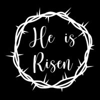 He Is Risen Easter Christ Cooling Performance Long Sleeve Crew
