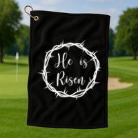 He Is Risen Easter Christ Golf Towel