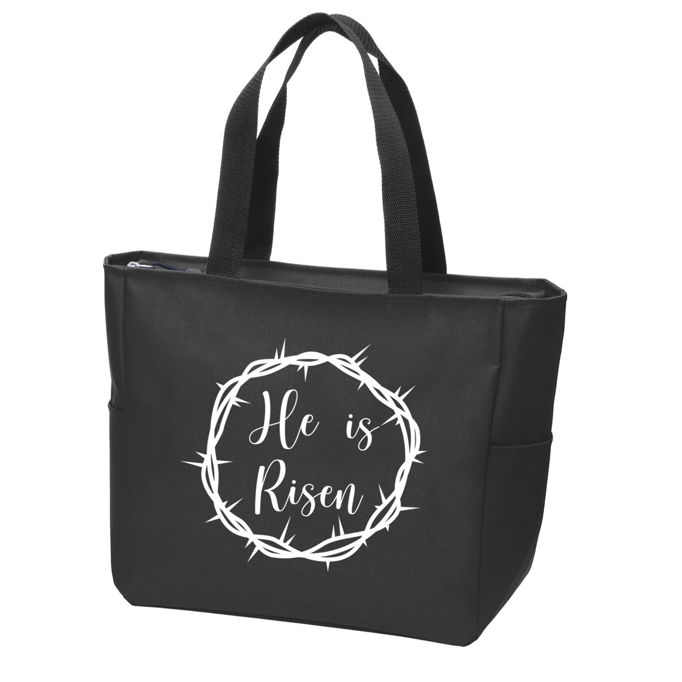 He Is Risen Easter Christ Zip Tote Bag