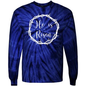 He Is Risen Easter Christ Tie-Dye Long Sleeve Shirt