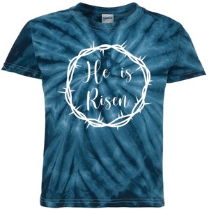 He Is Risen Easter Christ Kids Tie-Dye T-Shirt