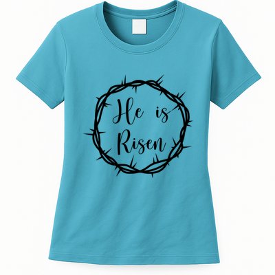 He Is Risen Easter Christ Womens T-Shirt