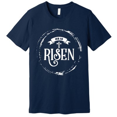 He Is Risen Religious Easter Jesus Christian Premium T-Shirt