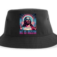 He Is Rizzin Jesus Is Rizzen Sustainable Bucket Hat