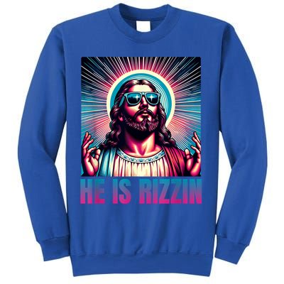 He Is Rizzin Jesus Is Rizzen Sweatshirt