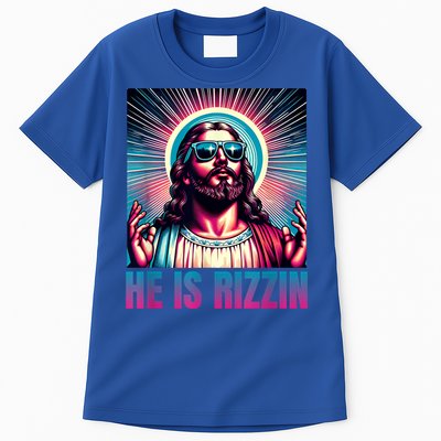 He Is Rizzin Jesus Is Rizzen Tall T-Shirt