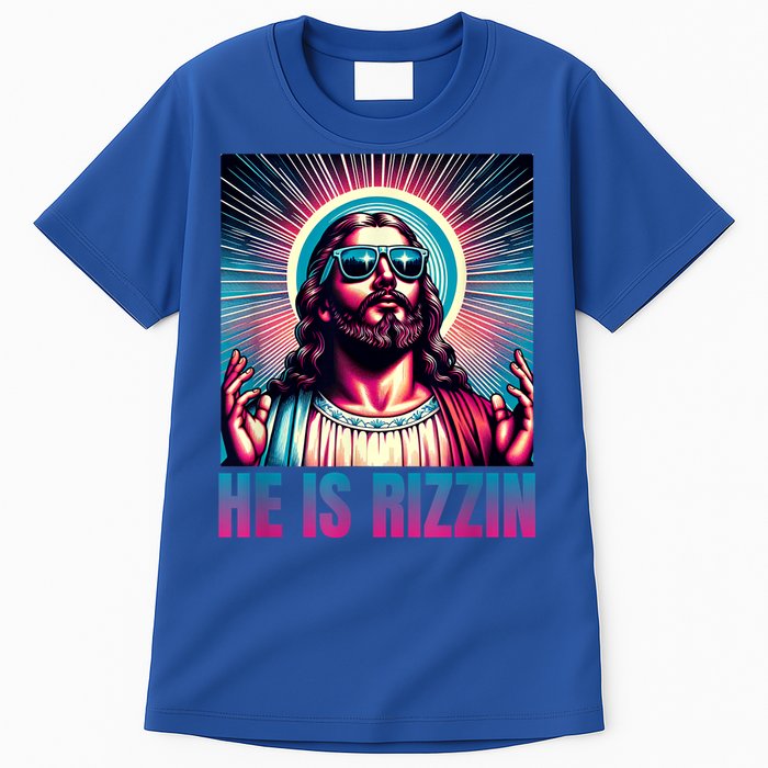 He Is Rizzin Jesus Is Rizzen Tall T-Shirt
