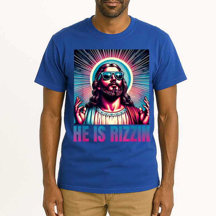 He Is Rizzin Jesus Is Rizzen Tall T-Shirt