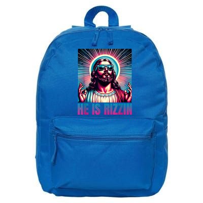 He Is Rizzin Jesus Is Rizzen 16 in Basic Backpack