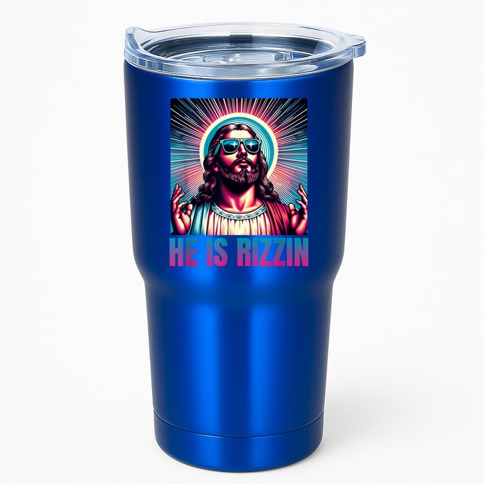 He Is Rizzin Jesus Is Rizzen Tumbler