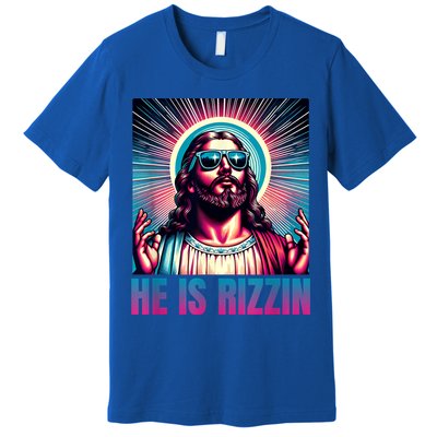 He Is Rizzin Jesus Is Rizzen Premium T-Shirt