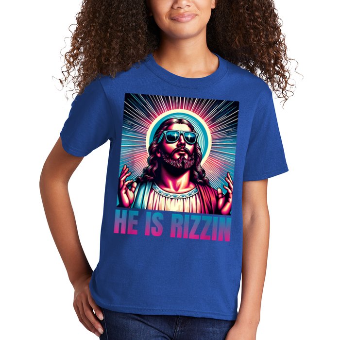 He Is Rizzin Jesus Is Rizzen Kids T-Shirt