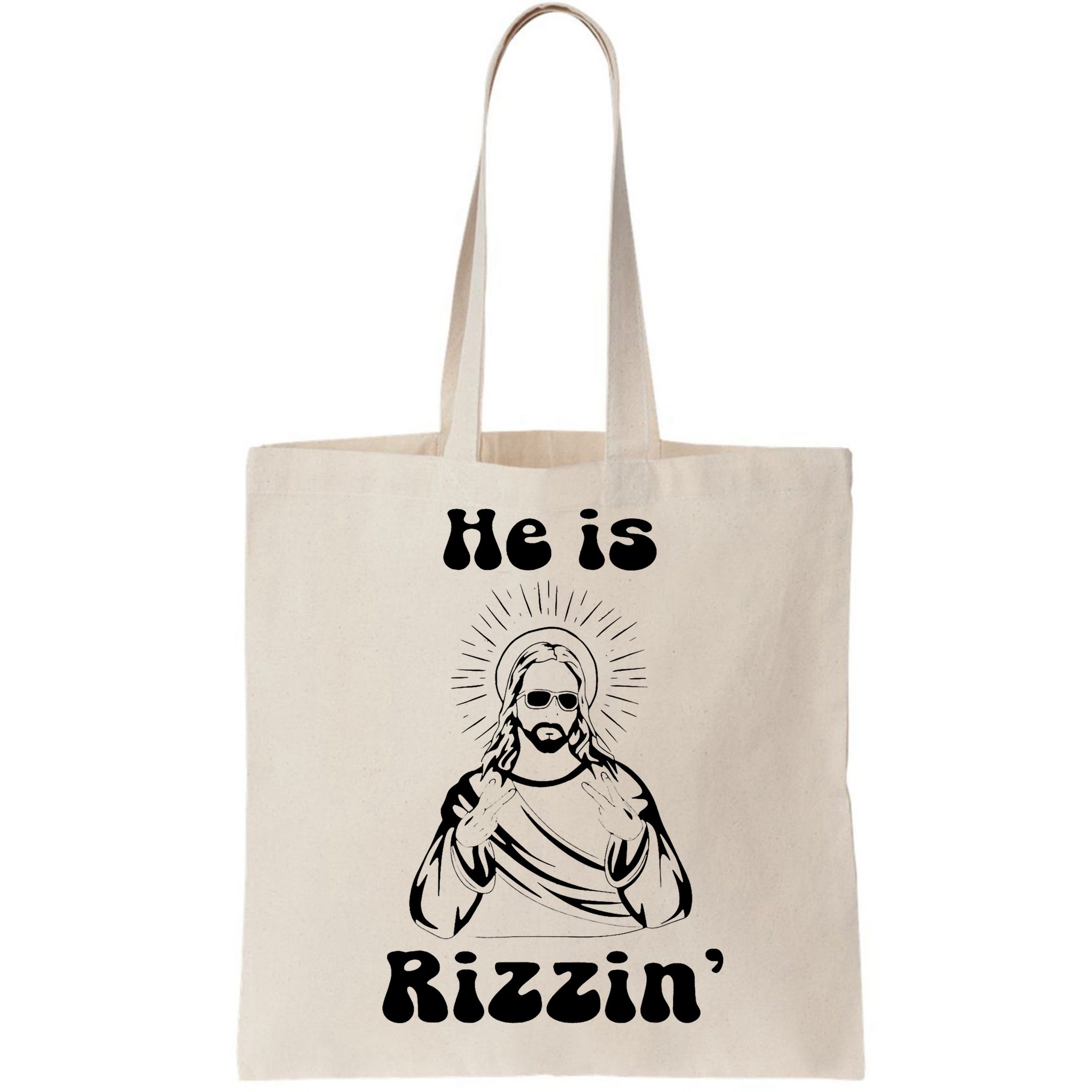 He Is Rizzin Jesus Is Rizzen Funny Bag