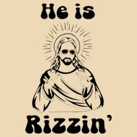 He Is Rizzin Jesus Is Rizzen Funny Zip Tote Bag