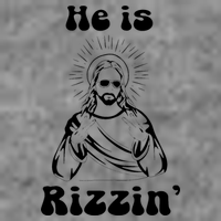 He Is Rizzin Jesus Is Rizzen Funny Doggie Tank