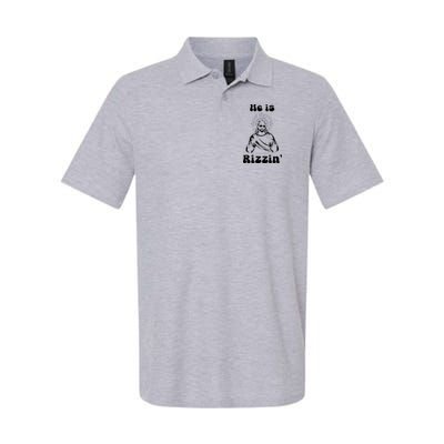 He Is Rizzin Jesus Is Rizzen Funny Polo