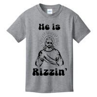 He Is Rizzin Jesus Is Rizzen Funny Kids T-Shirt